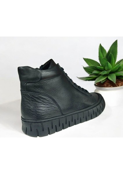 C-112 Erkek Hakiki Deri Rahat Kaymaz Taban Fermuarlı Kışlık Bot modelleri