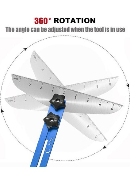 Teleskopik Katlanabilir Merdiven Sırtı Gösterge Şablonu Araçları Alüminyum Alaşım Açısı Cetveli Ölçüm Ahşap Aksesuarları (Yurt Dışından) fırsatları