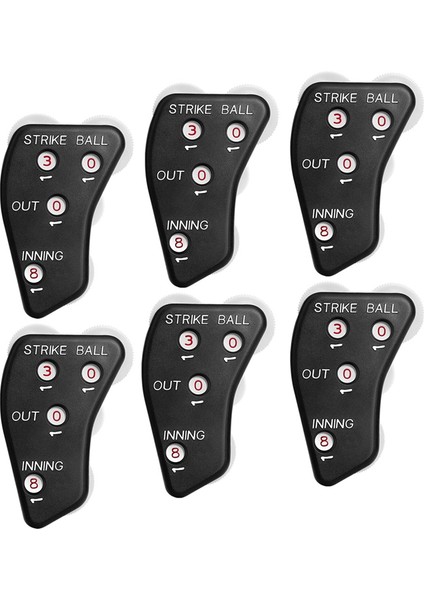 4 Tekerlek Beyzbol Hakem Clicker-Suppire Göstergesi Gear-Pratik Beyzbol Sayacı Skorer Kayıt Outs Için (Yurt Dışından)