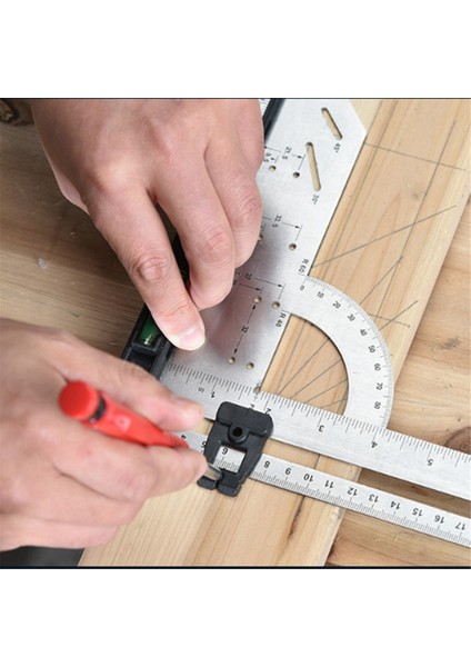 2pcs Yüksek Hassasiyetli Paslanmaz Çelik Ahşap Işleme Ölçüm Cetvel 90 Derece 45 Derece Çıkarılabilir Taban Ahşap Işleme Cetvel (Yurt Dışından) indirimleri