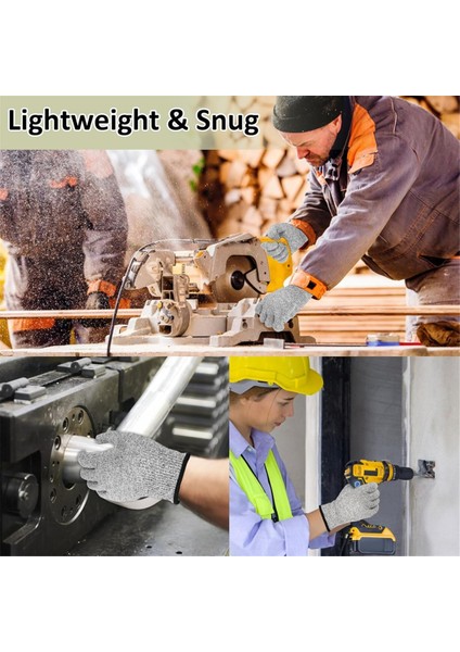 5 Çift Genel Model Kesme Dayanıklı Eldivenler Seviye 5 Koruması, Kesme Geçirmez Eldivenler, Makine Yıkanabilir, Koruyucu Eller (Yurt Dışından) fiyatları