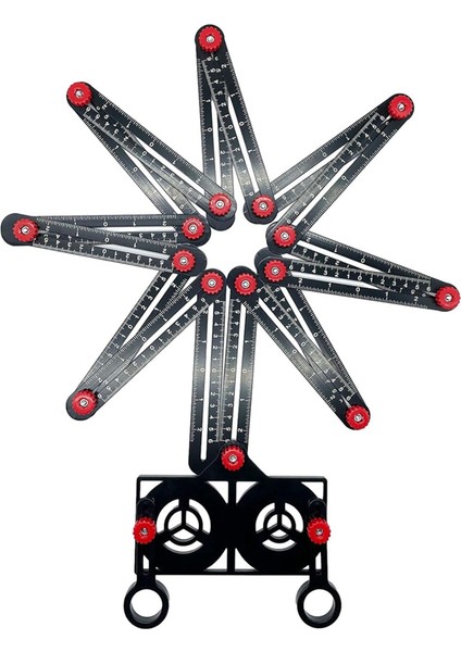 16 Kat Çok Açılı Ölçüm Cetveli Açılış Bulucu, 16 Taraflı Açılı Bulucu Ölçümü, Seramik Karo Açma Bulucu (Yurt Dışından) modelleri