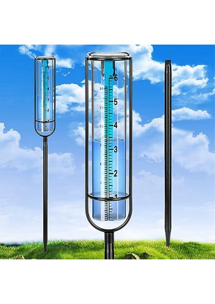 Yağmur Göstergesi, 6 Inç Cam Yağmur Ölçer Yaşım Için Yazıcılar Ile Başlık Için Büyük Yazırlı Yazıcılar Için Başlı (Mavi) (Yurt Dışından) fiyatları