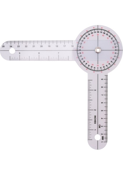 3 Parçalı Gonyometre 6/8/12 Inç Mesleki Terapi Pregractor Aracı Ölçüm Açısı Hükümdarını 360 Derece Evrensel (Yurt Dışından)