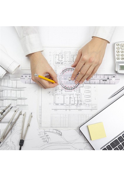 3 Parçalı Gonyometre 6/8/12 Inç Mesleki Terapi Pregractor Aracı Ölçüm Açısı Hükümdarını 360 Derece Evrensel (Yurt Dışından) fırsatları