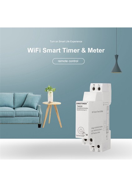 Sinotimer TM608 Akıllı Wifi Tek Fazlı Enerji Ölçer Ev Çok Işlevli Demiryolu Enerji Ölçer 16A 100-240V (Yurt Dışından) indirimleri