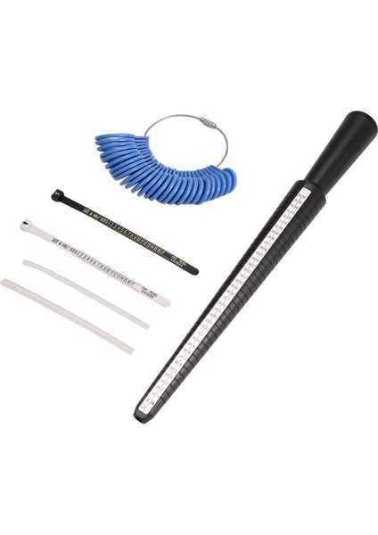 Yüzük Boyutu Ölçüm Aracı Seti, Halka Mandrel Ring Solizer Göstergesi, Halka Boyutlandırma Çubuğu ve Parmak Takı Yapımı Için Halka Göstergesi (Yurt Dışından)