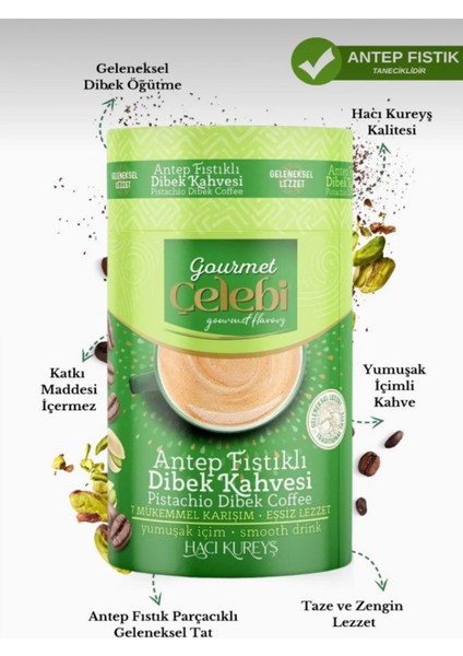 Antep Fıstıklı Dibek Kahvesi 250 Gr. fiyatları