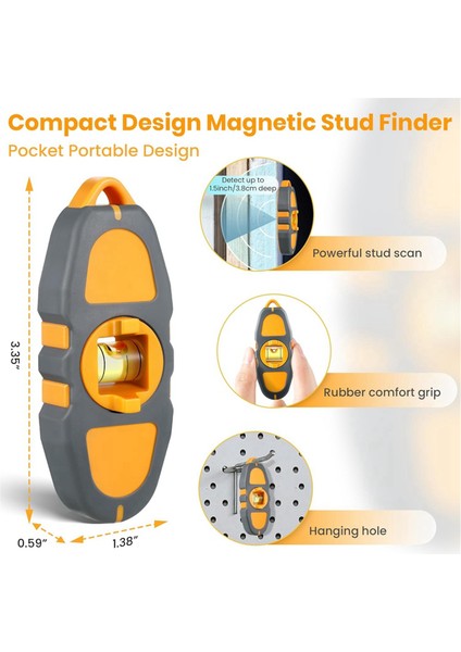 Manyetik Saplama Bulucu Duvar Tarayıcı, Manyetik Saplama Bulucu Seviye Duvar Tarayıcı, Kullanımı Kolay Mıknatıs Saplama Bulucu Alçıpan Aracı (Yurt Dışından) fiyatları