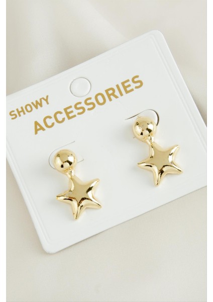 Yıldız Yeni Sezon Metal Küpe