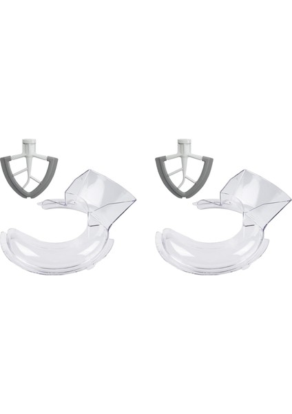 Kitchenaid Eğimli Başlıklı Stand Mikseri Için Karıştırma Bıçağı ve Sıçrama Koruyucu Mikser Standı Aksesuarları Mutfak Parçaları (Yurt Dışından)