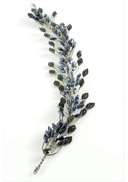 Yaprak Taşlı Saç Aksesuarı