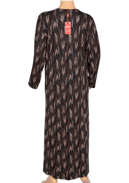 Hesna Kadın Minel Battal Beden Kuplu Boydan Siyah Elbise Desen 31 fırsatları