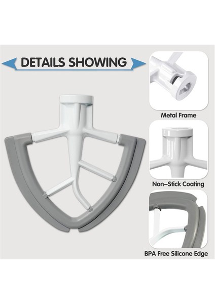 Kitchenaid Eğimli Başlıklı Stand Mikseri Için Karıştırma Bıçağı ve Sıçrama Koruyucu Mikser Standı Aksesuarları Mutfak Parçaları (Yurt Dışından) fırsatları