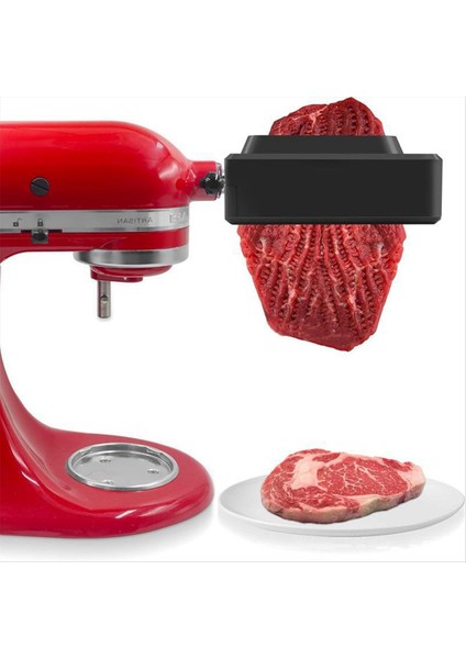 Kitchenaid Stand Mikseri Için Et Yumuşatıcı Paslanmaz Çelik Dişliler Et Yumuşatıcı Mutfak Kümes Hayvanı Yumuşatıcıları Siyah (Yurt Dışından) fırsatları