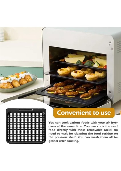 Pişirme Tepsisi Değişimi, Instant Vortex, Chefman ve Diğer Hava Fritöz Fırınları Için Ağlı Pişirme Rafı Hava Fritözü Aksesuarları (Yurt Dışından) fırsatları