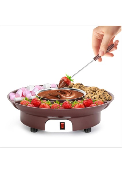 10OZ Mını Elektrikli Çikolata Eritme Potu Çikolata Fondü Çeşmesi Isıtıcı Makinesi Sütlü Çikolatalar Peynir Tereyağı (Ab) (Yurt Dışından)