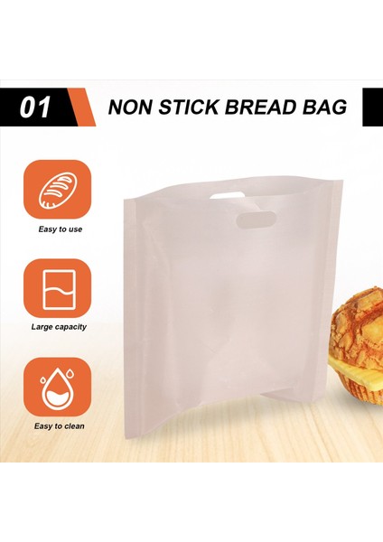 12 Adet Yeniden Kullanılabilir Ekmek Kızartma Makinesi Çantası Yapışmaz Ekmek Pişirme Çantası Sandviç Torbaları Tost Mikrodalga Isıtma Pasta Araçları 17X19CM (Yurt Dışından) fırsatları