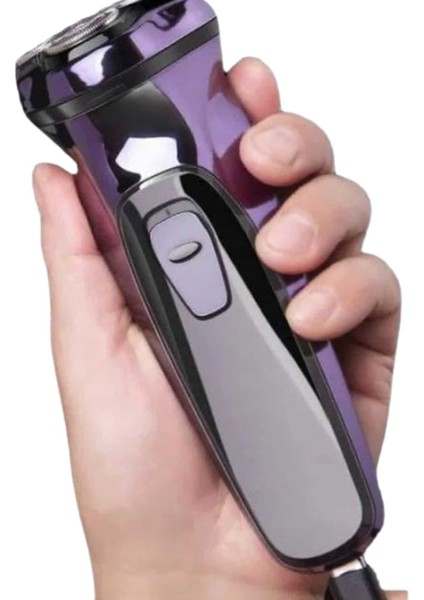 3 Bıçaklı Döner Başlıklı Sakal Sıfır Alma Tıraş Makinesi Profesyonel Pasl - M195R202-K89 fırsatları