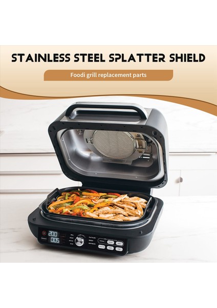 Ninja Foodi IG600 IG601 IG651 Aksesuarları Izgara Için Paslanmaz Çelik Sıçrama Kalkanı Bulaşık Makinesinde Yıkanabilir ve Tekrar Kullanılabilir (Yurt Dışından) fırsatları