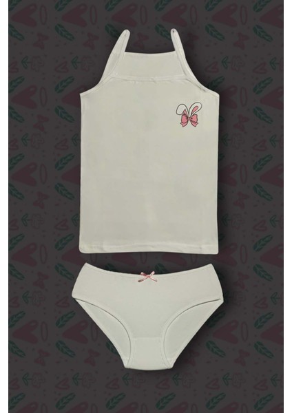 3'lü Kız Çocuk Pamuklu Tavşan Baskılı Çamaşır Takımı fırsatları