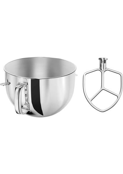 Kitchenaid 5 Plus ve 600 Serisi Mikser Için 5 ve 6 Quart Mikser Için Paslanmaz Çelik Profesyonel Hamur Kancası ve Karıştırma Kabı (Yurt Dışından)