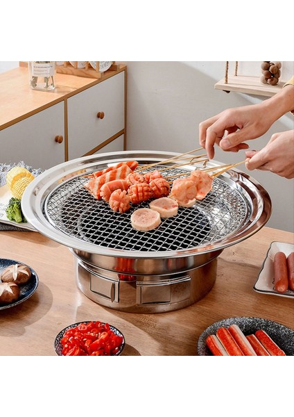 13 Inç Kore Barbekü Izgarası Çok Işlevli Kömürlü Barbekü Izgarası Taşınabilir Kömür Sobası Kamp Piknik Iç Mekan Için (Yurt Dışından) modelleri