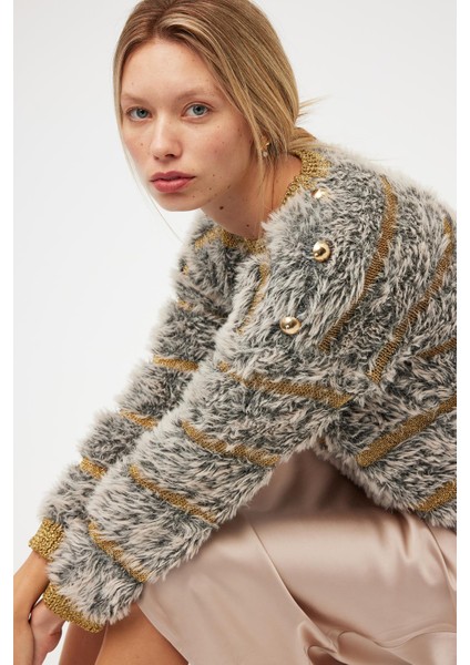 Yona Kadın Triko Kazak - Bej Melanj fırsatları