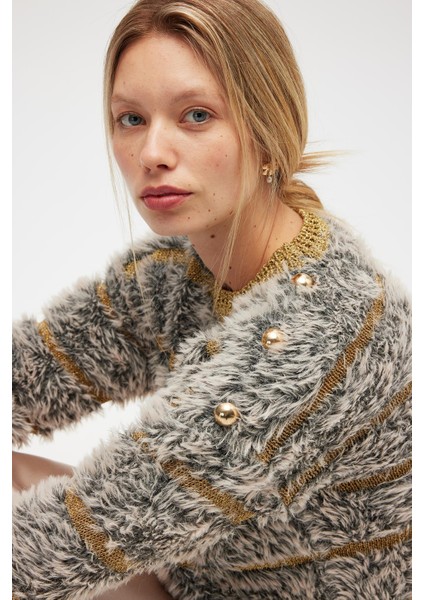 Yona Kadın Triko Kazak - Bej Melanj indirimleri