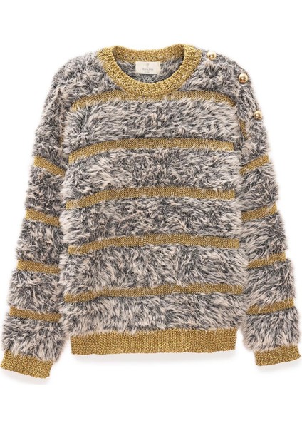 Yona Kadın Triko Kazak - Bej Melanj