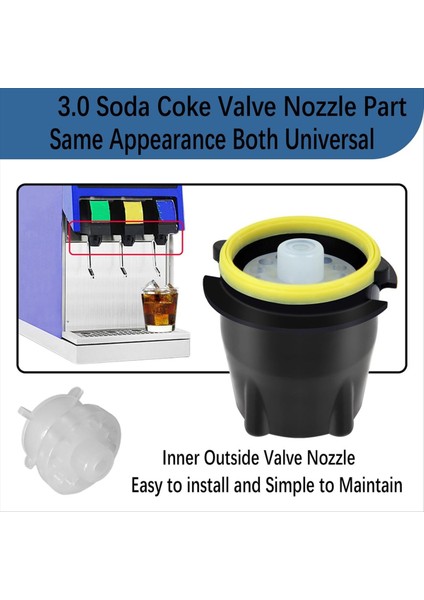 Lev 3.0 Soda Vana Memesi 28545 Difüzör 28368 Dahili Mikser Parçası, Kola Makinesi Için Iç Dış Vanaların Değiştirilmesi 2 Takım (Yurt Dışından) fırsatları