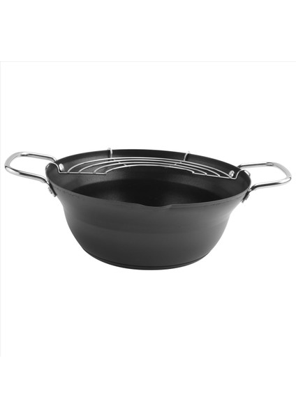 20CM Kolay Dökün Yapışmaz Kaplama Tempura Fritöz Pot Yağ Damlalıklı Raf Japon Tarzı Mini Derin Kızartma Tavası (Yurt Dışından) fiyatları