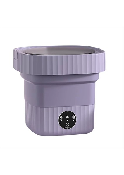 Katlanır Çamaşır Makinesi Taşınabilir Küçük Çamaşır Makinesi Mini Iç Çamaşırı Temizleme Makinesi Mor Abd Fişi (Yurt Dışından)
