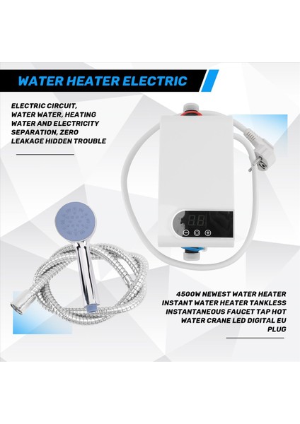 4500W Yeni Su Isıtıcı Anlık Su Isıtıcı Anlık Musluk Musluk Sıcak Su Vinç LED Dijital Ab Tak (Yurt Dışından) fırsatları