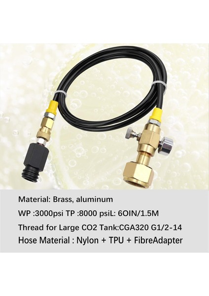 Yükseltilmiş CGA320 Co2 Tankı Adaptörü Doğrudan Soda Makinesine Bağlanır, TR21-4 Soda Su Makinesi Için Adaptör (Yurt Dışından) modelleri