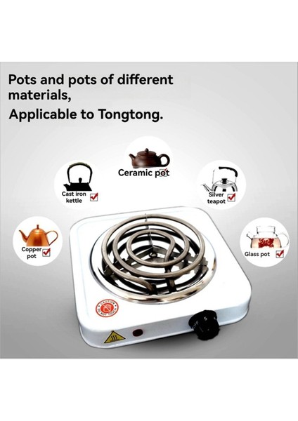 Elektrikli Tezgah Üstü Tek Brülörlü 1000W Taşınabilir Elektrikli Ocak 5 Kademeli Taşınabilir Pişirme Cihazı Abd Fişi (Yurt Dışından) fırsatları