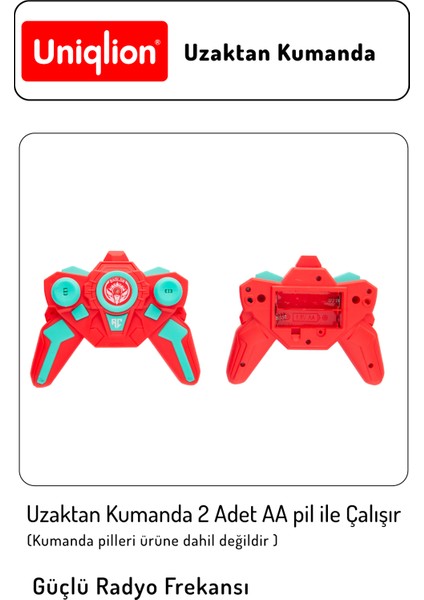 Işıklı ve Buharlı Ön Kaldıran Uzaktan Kumandalı Araba