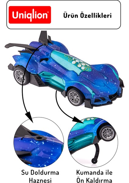 Işıklı ve Buharlı Ön Kaldıran Uzaktan Kumandalı Araba modelleri
