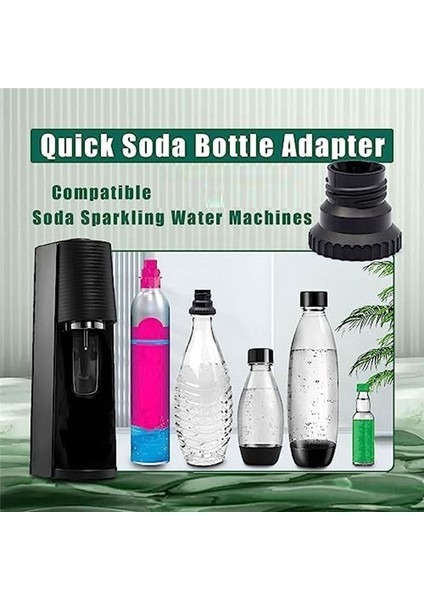Soda Suyu Için Co2 Hızlı Bağlantı Adaptörü, Hızlı Bağlantılı Cam Soda Şişesi Için Terra Soda Buhar Makinesi ile Uyumlu (Yurt Dışından) fırsatları