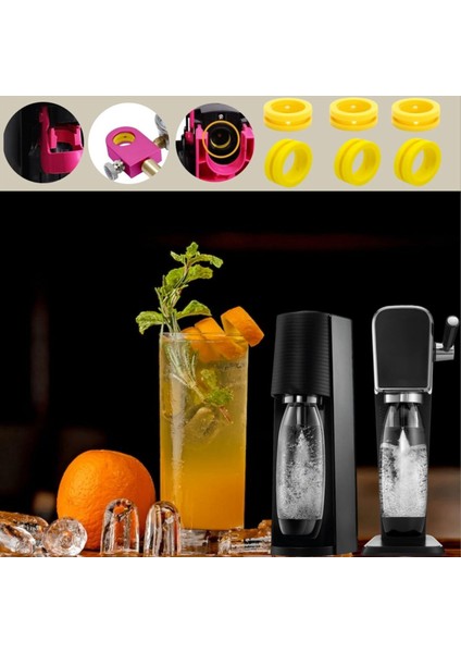 Adet O Ring Soda Makinesi Marker Değişim Mühür Seti Contalar Duo Terra Art Hızlı Bağlantı Co2 Silindir Contaları Halkası (Yurt Dışından) fiyatları