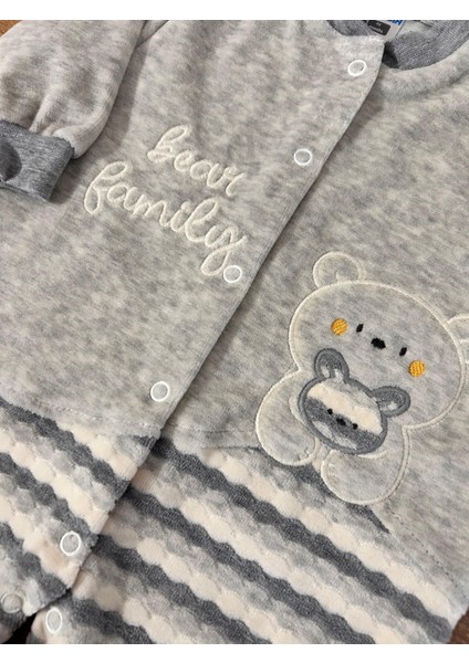 Ayıcık Desenli Çıtçıtlı Bebek Tulum modelleri