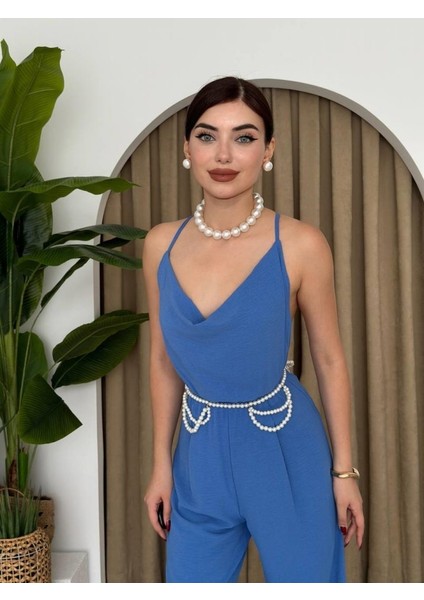 Darcy Sırt Dekolteli Tulum