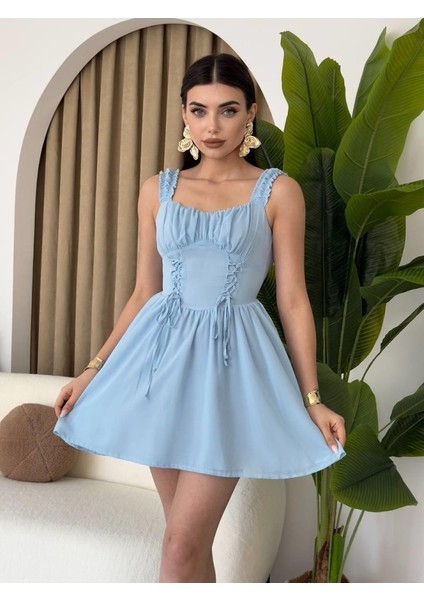 Aria Büzgü Askılı Elbise indirimleri