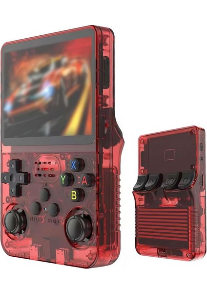R36S Retro El Konsolu – 3.5” 4K IPS Ekran, 20.000+ Oyun, 23 Emülatör, 64GB Hafıza Kartı, HDMI & Wi-Fi Destekli- Kırmızı fiyatları