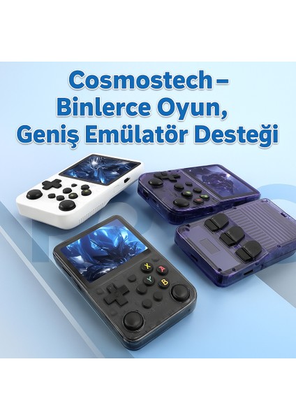 R36S Retro El Konsolu – 3.5” 4K IPS Ekran, 20.000+ Oyun, 23 Emülatör, 64GB Hafıza Kartı, HDMI & Wi-Fi Destekli- Siyah indirimleri