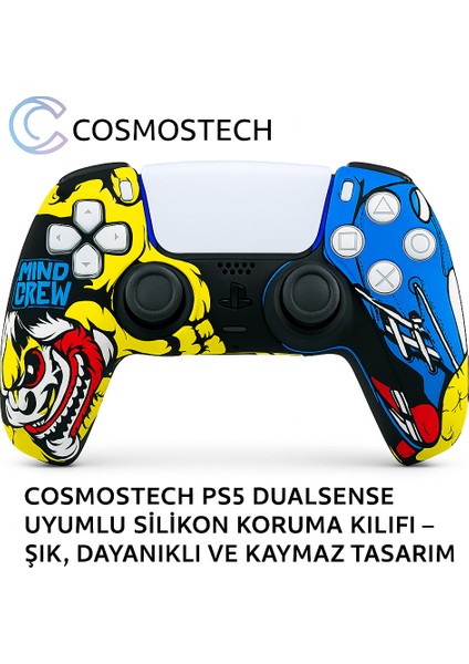 Ps5 Dualsense Joystick Koruyucu Silikon Kılıf – Yüksek Kaliteli, Esnek, Şık Beyaz Desenli Kaplama fırsatları