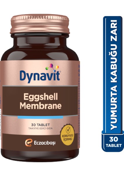 Eggshell Membrane 30 Tablet - Yumurta Kabuğu Zarı, Metilsülfonilmetan, C Vitamini, Zerdeçal,Manganez