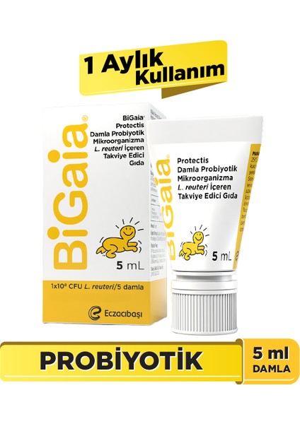 Probiyotik Damla 5 mL - 1 Aylık Kullanım - Sindirim Sistemi&Bağışıklık&Bağırsak Desteği