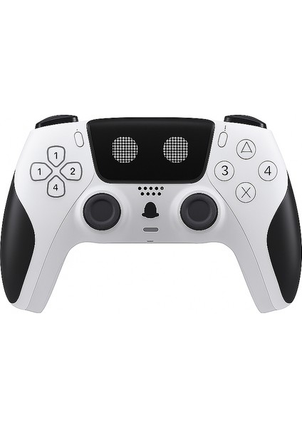 Play x Kablosuz Oyun Kolu Beyaz-Siyah Gamepad– Çift Titreşimli, Uzun Batarya, Ps4 / Pc / Ps5 ( Kısmı Uyumlu )