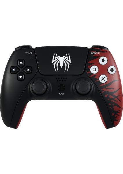 Play x Kablosuz Oyun Kolu Spider Desenli, Gamepad – Çift Titreşimli, Uzun Batarya Ps4 / Pc / Ps5 ( Kısmı Uyumlu )